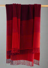 John Hanly Cashmere Throw - Red Wine Burgundy