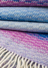 John Hanly Cashmere Throw | Blue Lavender Purple