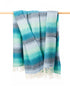 John Hanly Cashmere Throw | Aqua Teal Mist