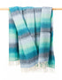 John Hanly Cashmere Throw | Aqua Teal Mist