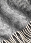 John Hanly Cashmere Merino Throw | Grey