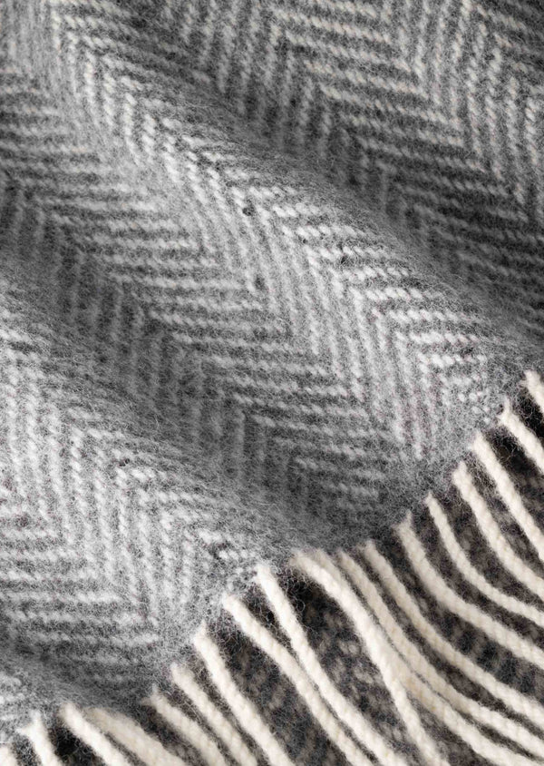 John Hanly Cashmere Merino Throw | Grey