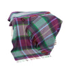 John Hanly Cashmere Merino Throw - Purple Green Navy