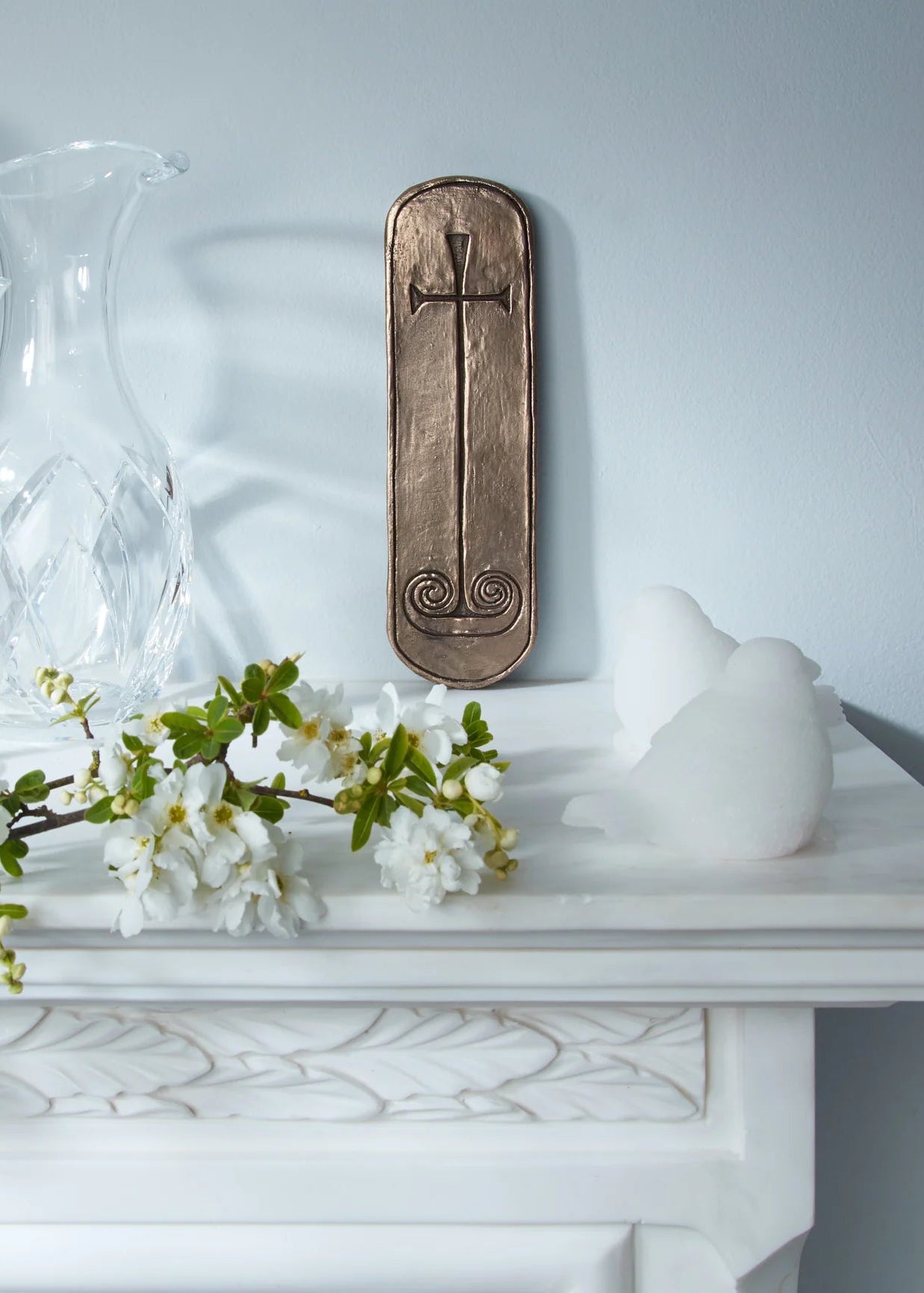 Wild Goose Bronze Sailing Cross | Wall Art