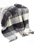 John Hanly Cashmere Merino Throw | Black Grey