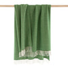 John Hanly Cashmere Merino Throw | Green Herringbone