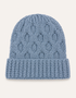 Aran Merino Wool Beanie Hat | Mist Marl - Clearance