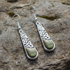 Connemara Marble Trinity Long Drop Earrings