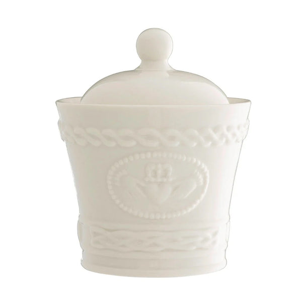 Belleek Claddagh Sugar Bowl