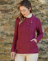 Aran Heart Design Zip Cardigan | Magenta