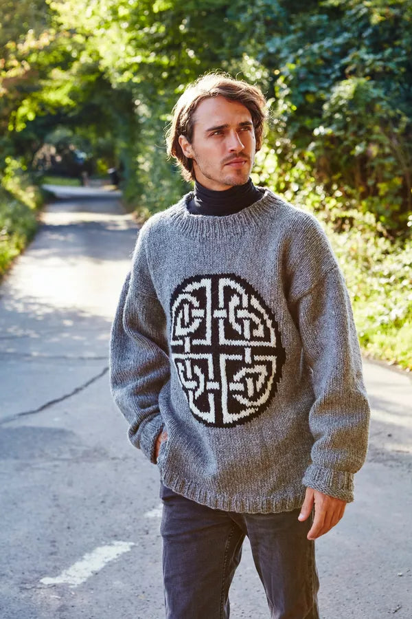 Unisex Oversized Celtic Wool Sweater