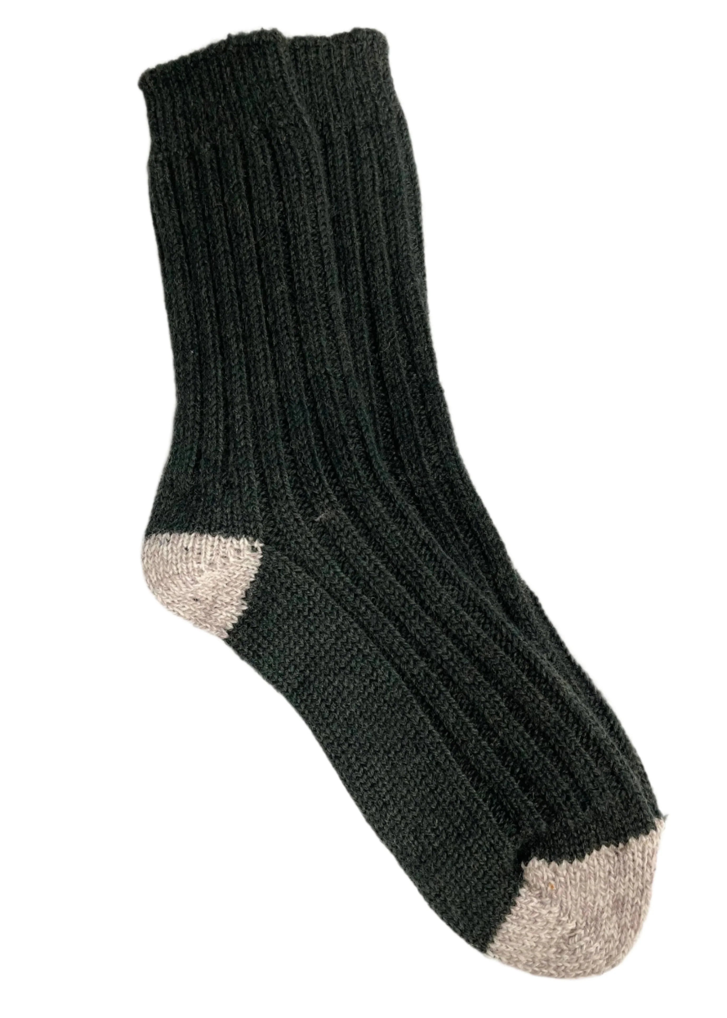 Bottle Green Irish Merino Wool Socks | Large