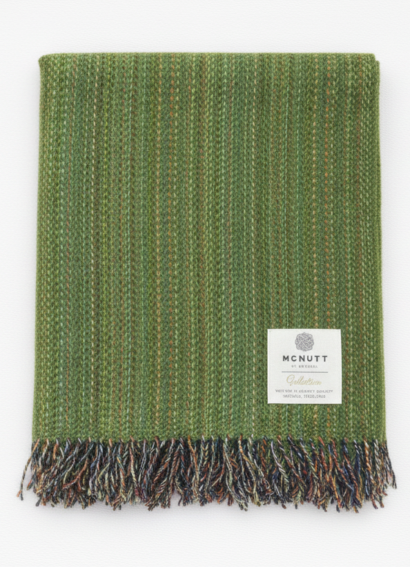 McNutt Tweed Blanket | Meadow Green