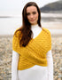 Aran Crossover Wrap | Sunflower