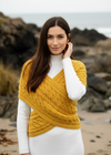 Aran Crossover Wrap | Sunflower