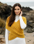 Aran Crossover Wrap | Sunflower