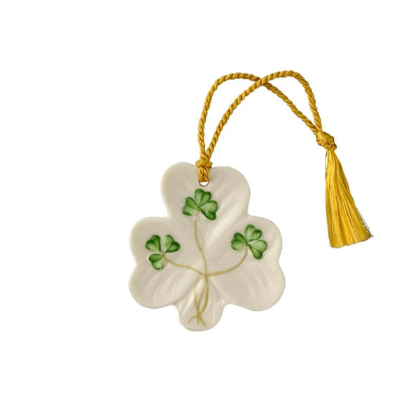 Belleek Classic Shamrock Hanging Ornament