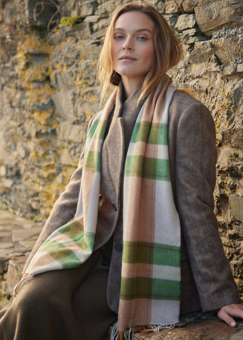 John Hanly Merino Scarf | Rust Check