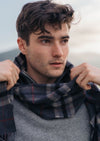 John Hanly Merino Scarf | Charcoal Grey