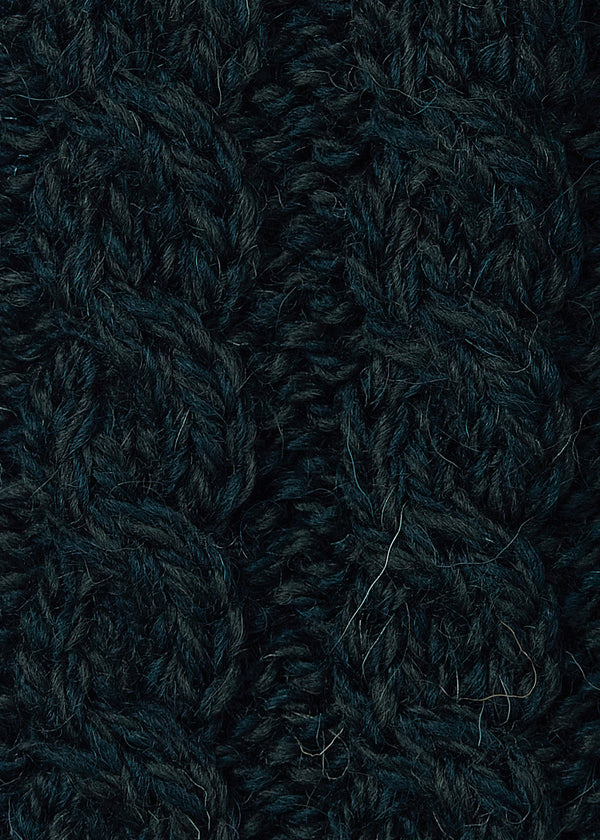 Men's Merino Wool Aran Cardigan | Green - Clearance