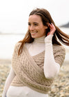 Aran Crossover Wrap | Oatmeal