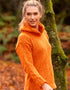 Ladies Donegal Hooded Sweater | Orange