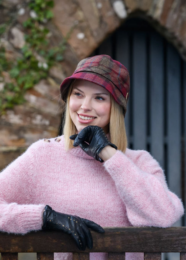 Mucros Flapper Hat | Red Check