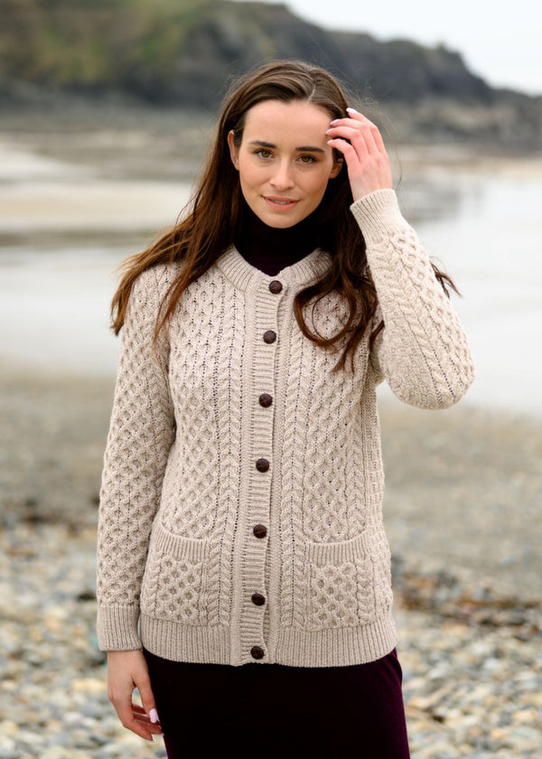 Aran Lumber Cardigan | Parsnip