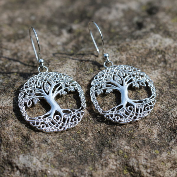 Tree of Life Sterling Silver Earrings