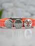 Celtic Leather Red Aoife Cuff Bracelet