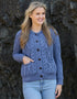 Ladies Aran Cardigan | Denim
