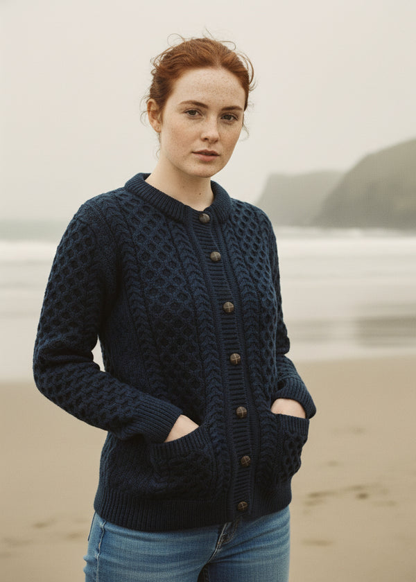 Aran Lumber Cardigan | Ocean