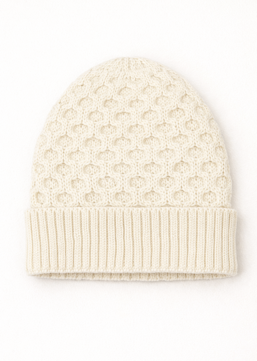 Aran Merino Wool Hat - Natural