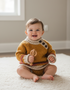Poncho Aran pour enfant | Naturel