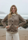 Donegal Ladies' Raglan Cardigan | Oatmeal Beige