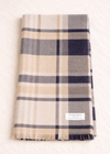 Foxford Navy Camel Extra Fine Merino Scarf