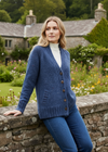 Ladies Tweed Cardigan | Blue