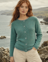 IrelandsEye Killiney Cardigan | Meeresgrün