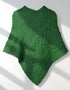 Aran Super Soft Poncho | Emerald Green - Clearance