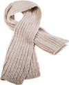 Pull Through Aran Ribbed Scarf - Clearance