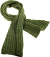 Pull Through Aran Ribbed Scarf - Clearance