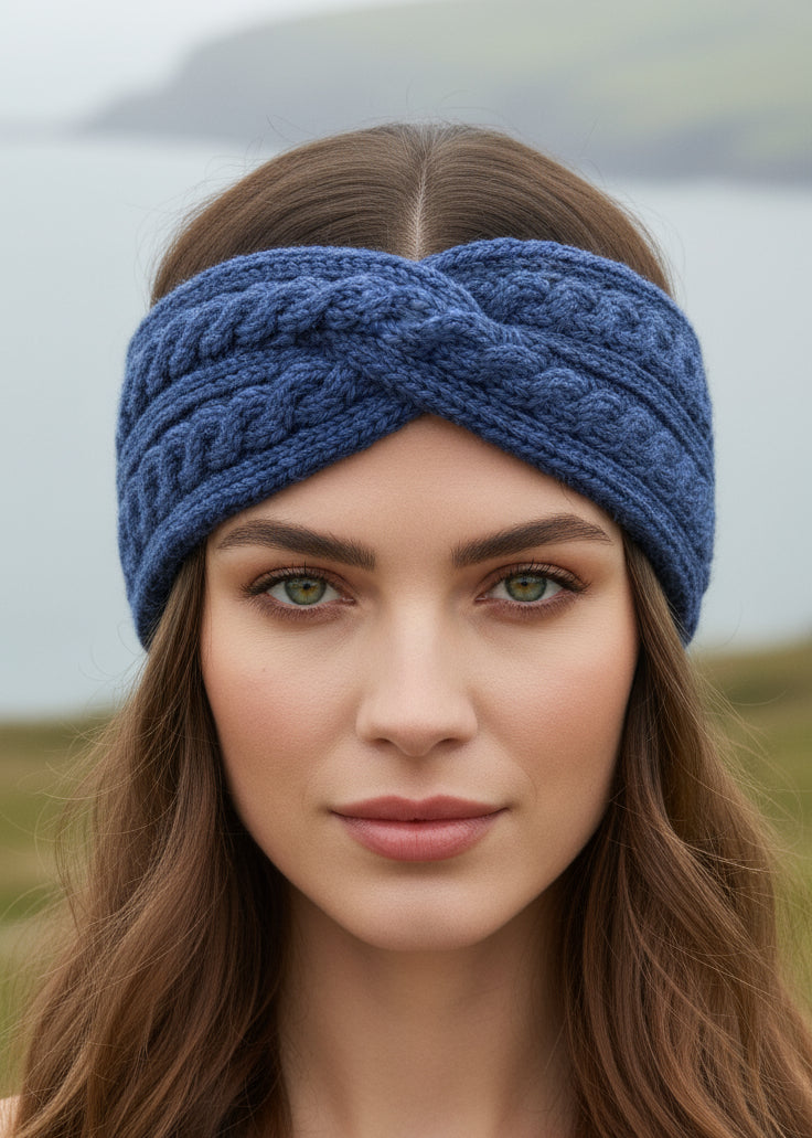 Women's Crossover Aran Headband - Clearance