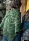 Kid's Aran Merino Poncho | Meadow Green