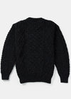 Aran Wool Sweater | Charcoal - Clearance