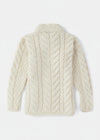 Children's Aran 3 Buttons Trellis Cardigan