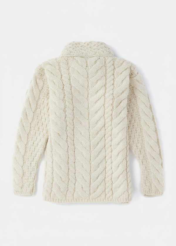 Children's Aran 3 Buttons Trellis Cardigan