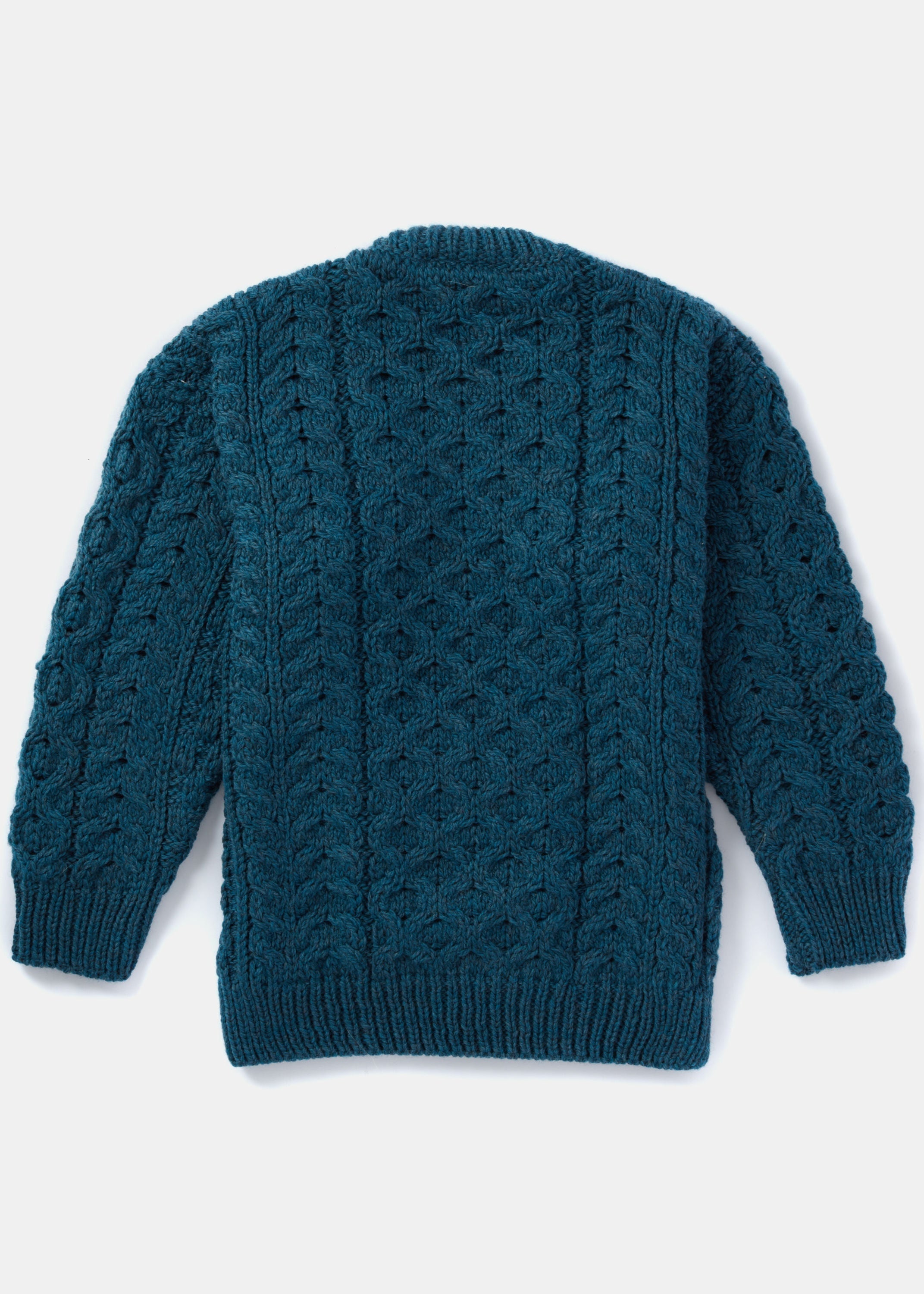 Childrens Aran Sweater | Irish Sea - Clearance