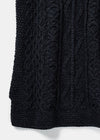 Aran Ladies Vest | Charcoal - Clearance