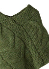 Kid's Aran Merino Poncho | Meadow Green - Clearance