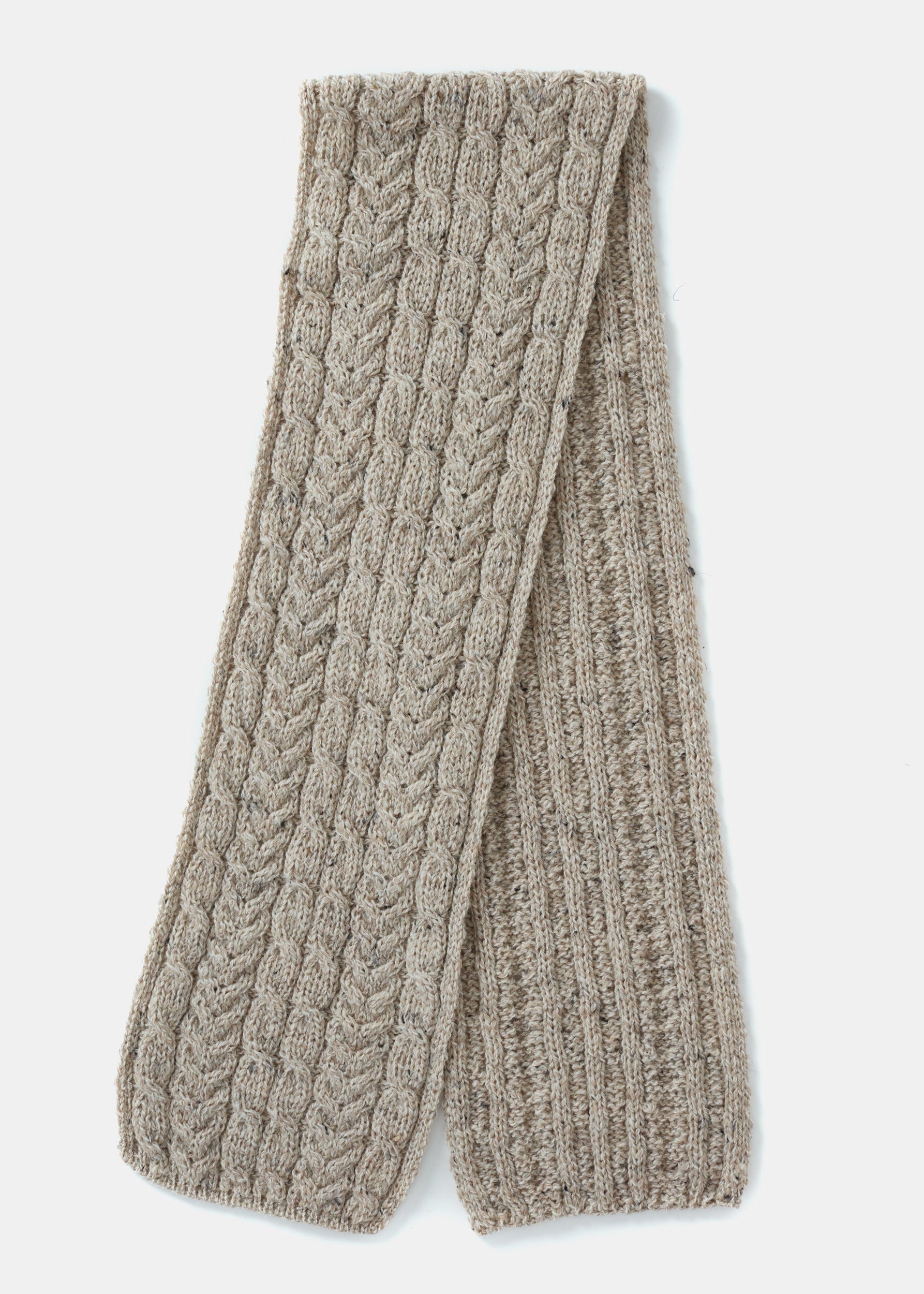 Aran Pure Wool Scarf | Skiddaw